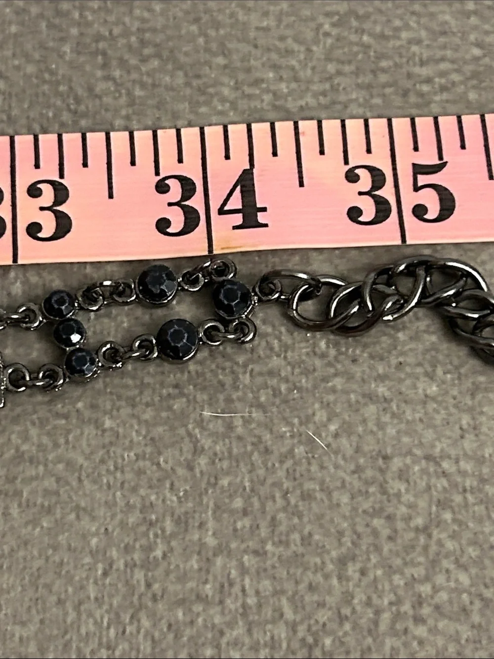 NY Collection Black Multi-Strand Decorative Belt